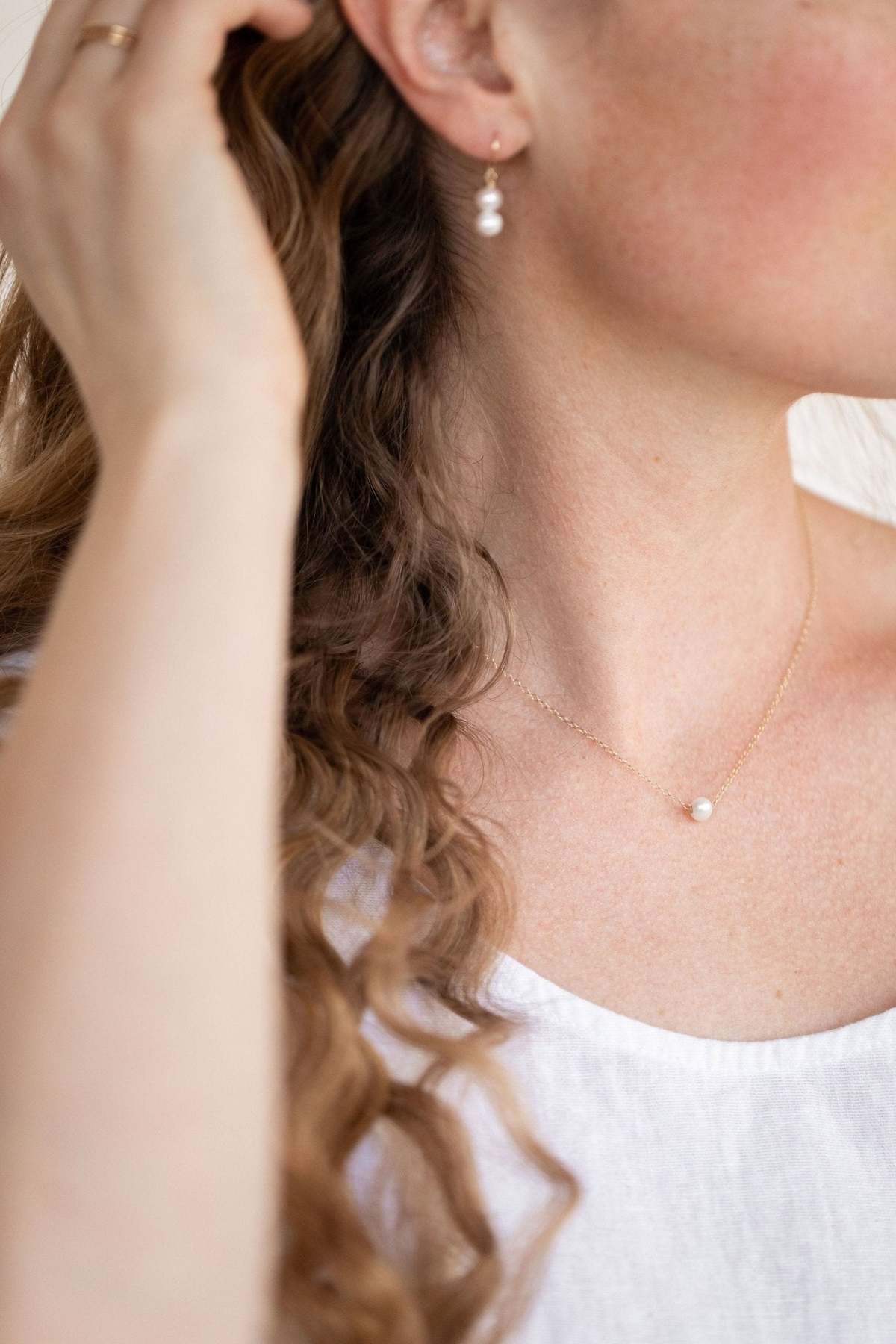 Sheena Marshall Jewelry Grit Pearl Necklace - Gold Fill - Image 4 of 4