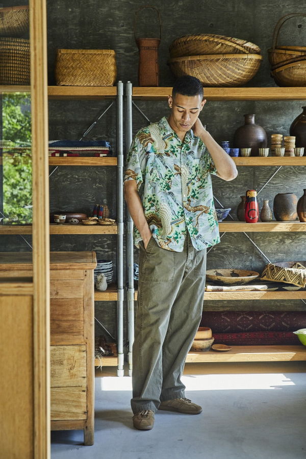 Orslow Peacock Garden Hawaiian Shirt