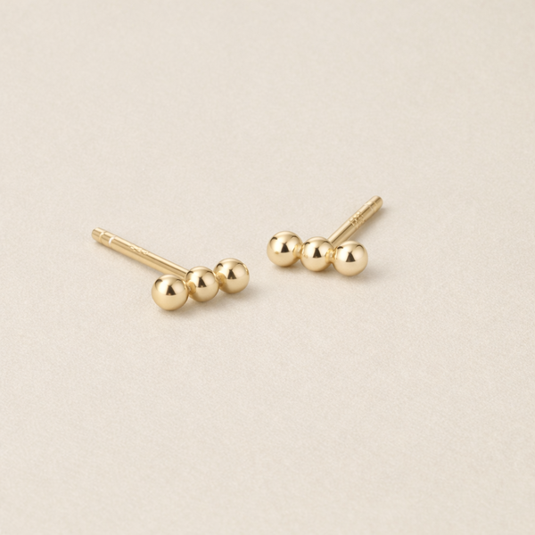 Sheena Marshall Jewelry Lily Dot Bar Studs