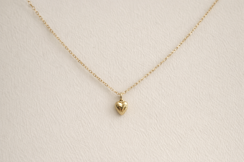 Sheena Marshall Jewelry Lou Puff Heart Necklace