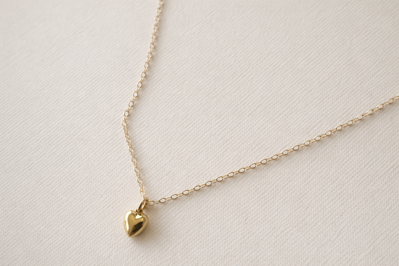 Sheena Marshall Jewelry Lou Puff Heart Necklace