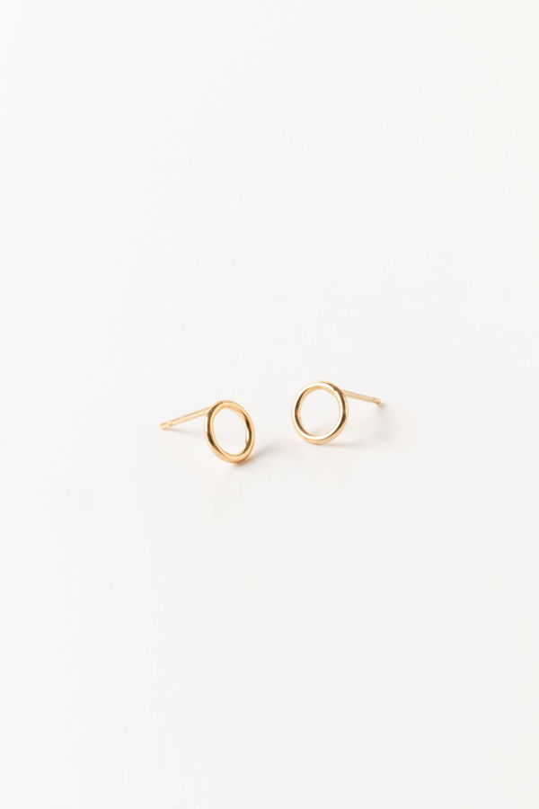 Sheena Marshall Jewelry Margo Petite Circle Studs | Gold Fill
