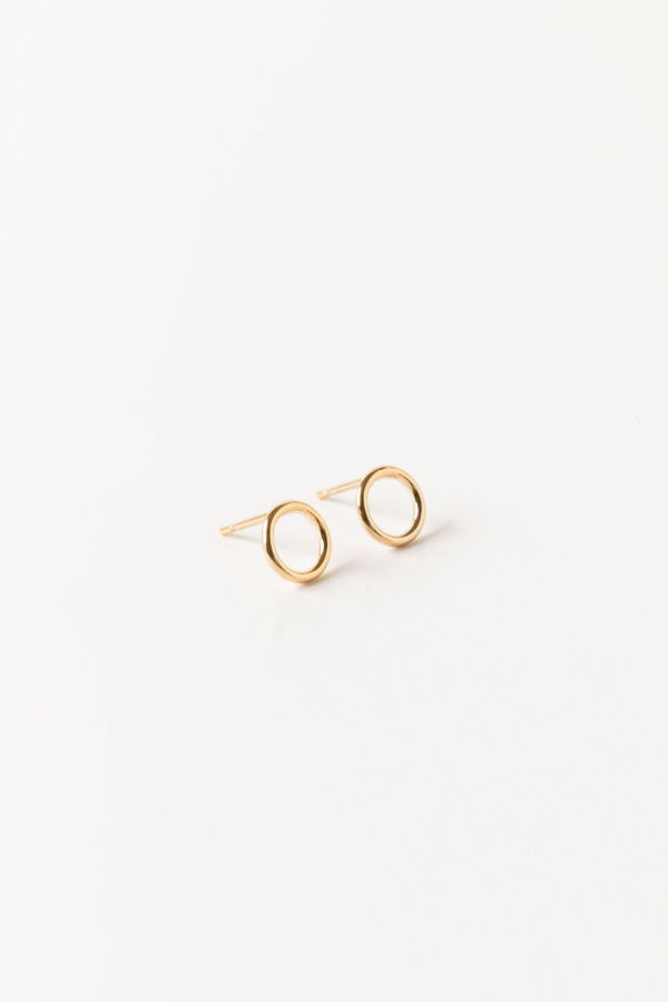 Sheena Marshall Jewelry Margo Petite Circle Studs | Gold Fill