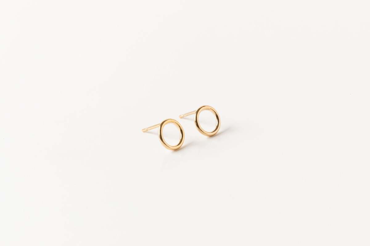 Sheena Marshall Jewelry Margo Petite Circle Studs | Gold Fill - Image 2 of 4