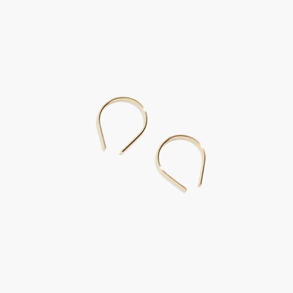 Sheena Marshall Jewelry Moab Arch Threader Earrings Gold Fill