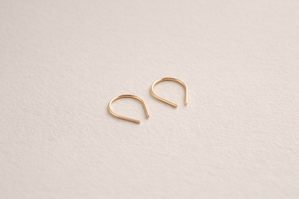 Sheena Marshall Jewelry Moab Arch Threader Earrings Gold Fill