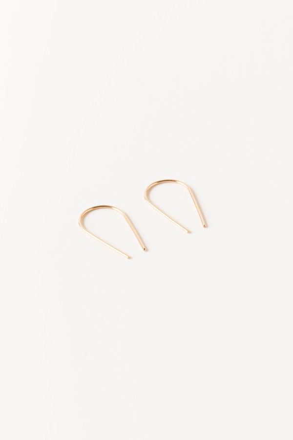 Sheena Marshall Jewelry Palmer Arch Threader Earrings Gold Fill