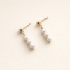Sheena Marshall Jewelry Pearl Trio Earrings Gold Fill - Thumbnail 3