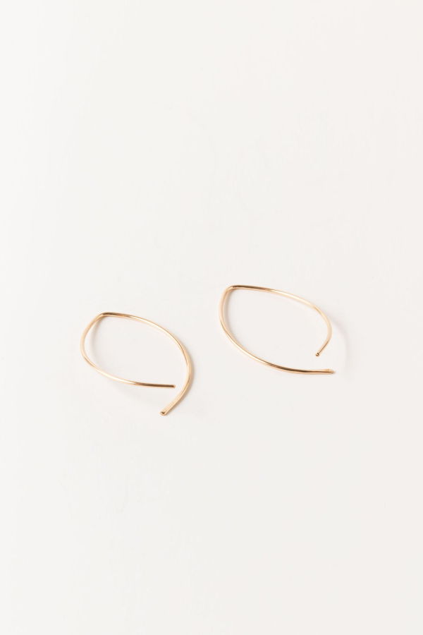 Sheena Marshall Jewelry Poppy Threader Earrings Gold Fill