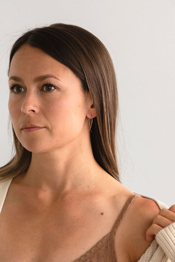 Sheena Marshall Jewelry Poppy Threader Earrings Gold Fill