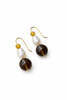 Sheena Marshall Jewelry Slate & Pearl Earrings Gold Fill - Thumbnail 1