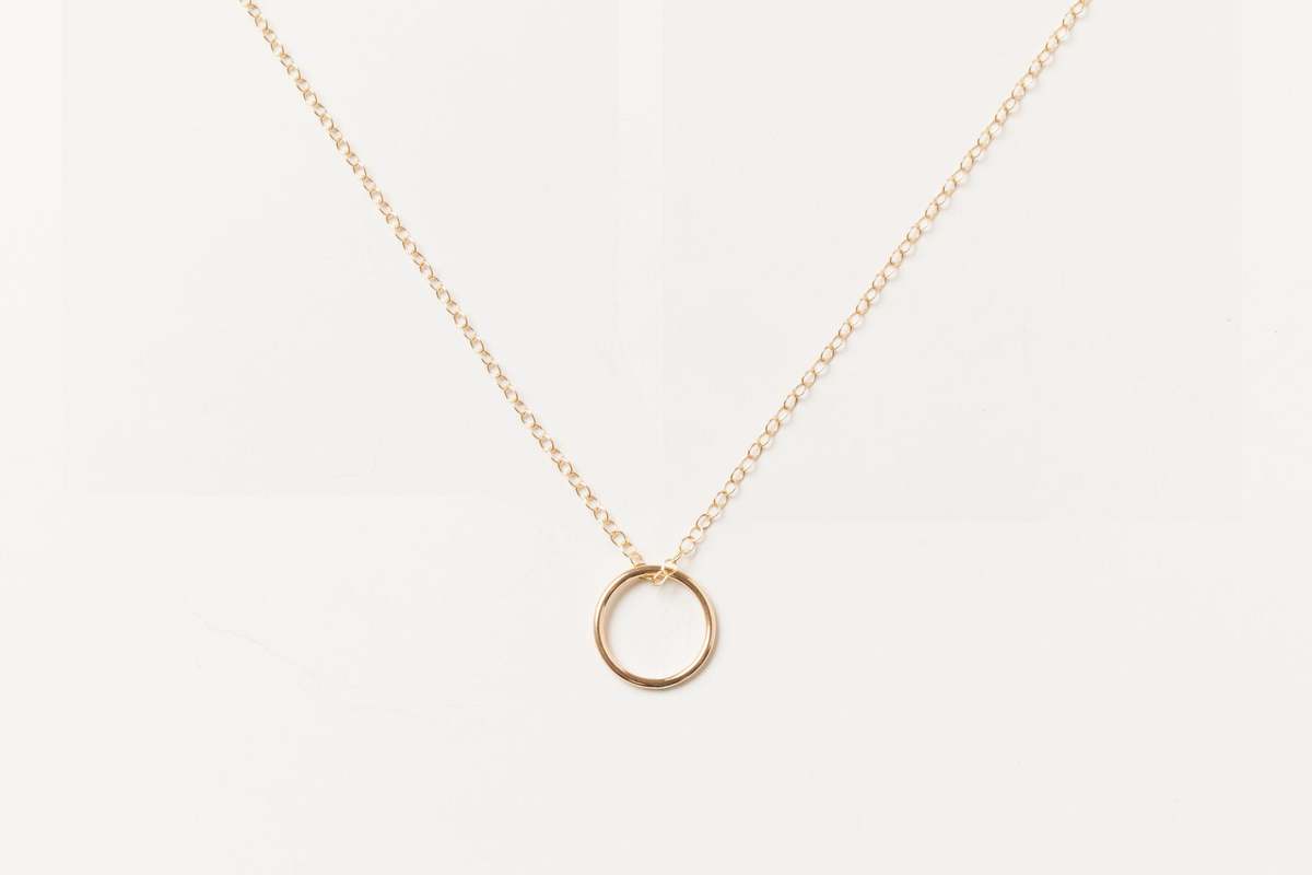 Sheena Marshall Jewelry Sol Circle Pendant Necklace - Gold Fill - Image 3 of 3