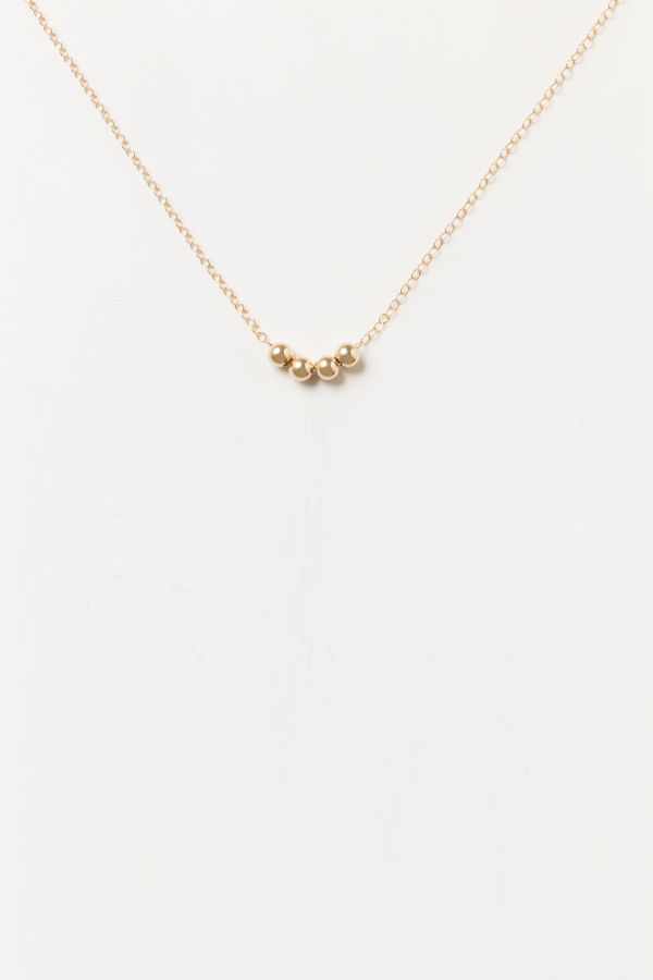 Sheena Marshall Jewelry Sphere Necklace - Gold Fill