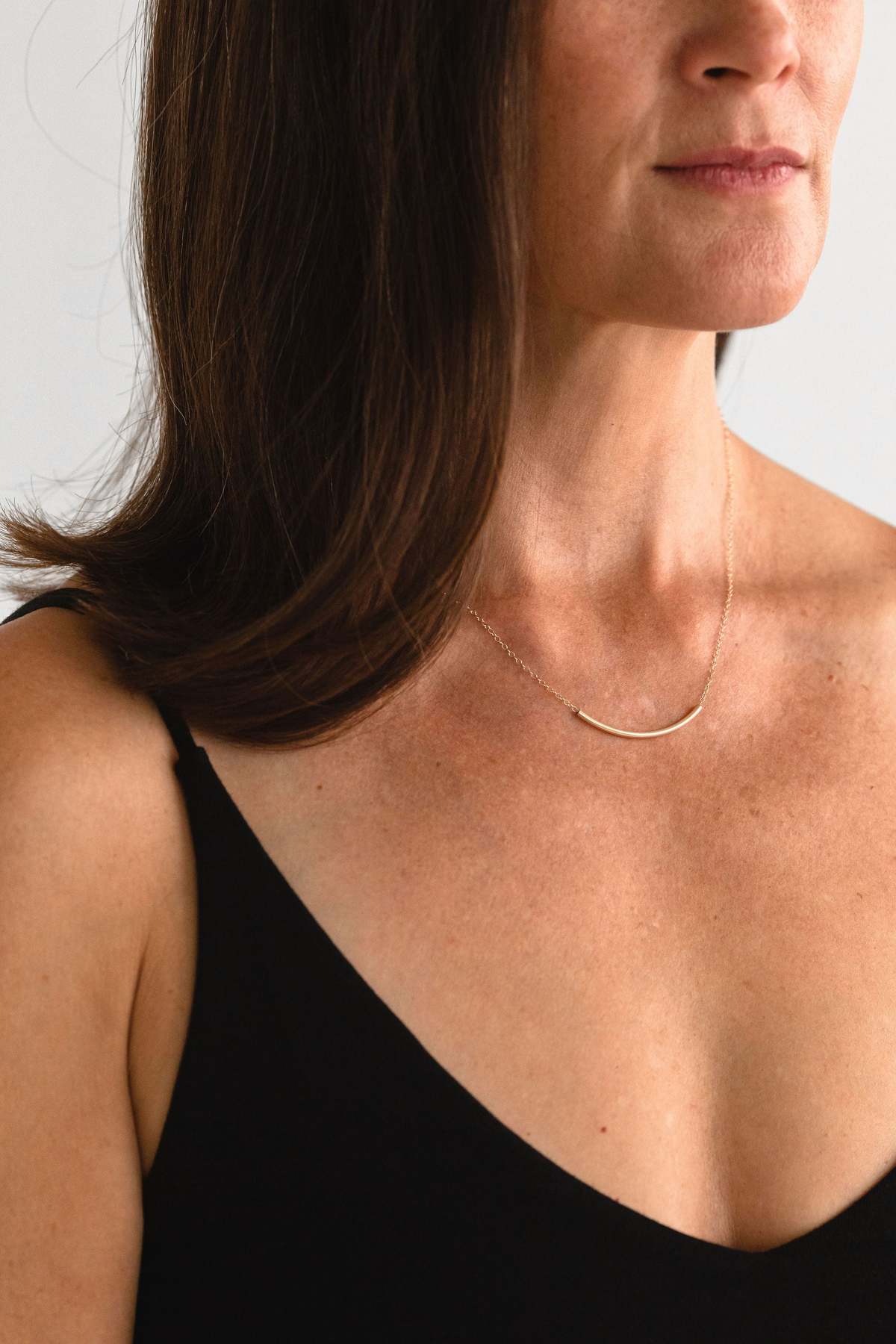 Sheena Marshall Jewelry Sunset Bar Necklace - Gold Fill - Image 1 of 3