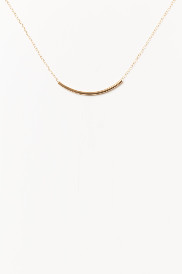 Sheena Marshall Jewelry Sunset Bar Necklace - Gold Fill