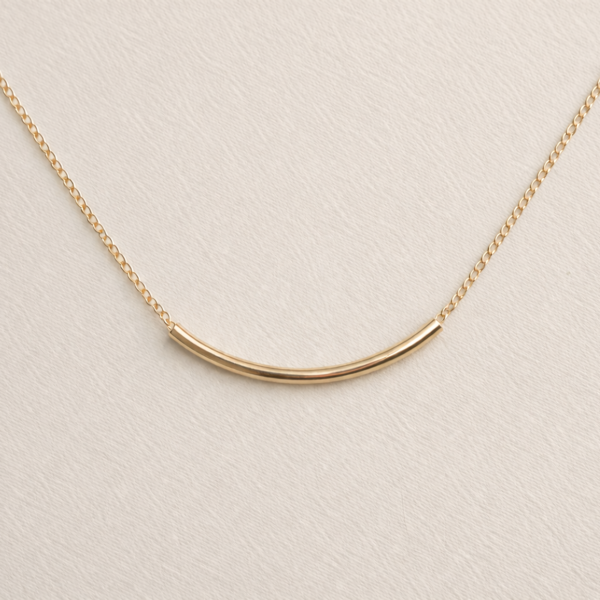Sheena Marshall Jewelry Sunset Bar Necklace - Gold Fill