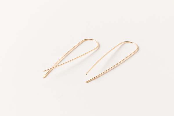 Sheena Marshall Jewelry Telluride Long Threader Earrings Gold Fill