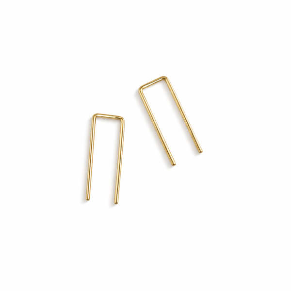 Sheena Marshall Jewelry Tiny Staple Threader Earrings Sheena Marshall Jewelry Tiny Staple Threader Earrings