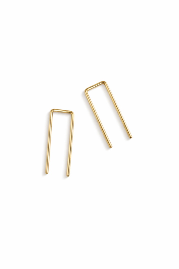 Sheena Marshall Jewelry Tiny Staple Threader Earrings