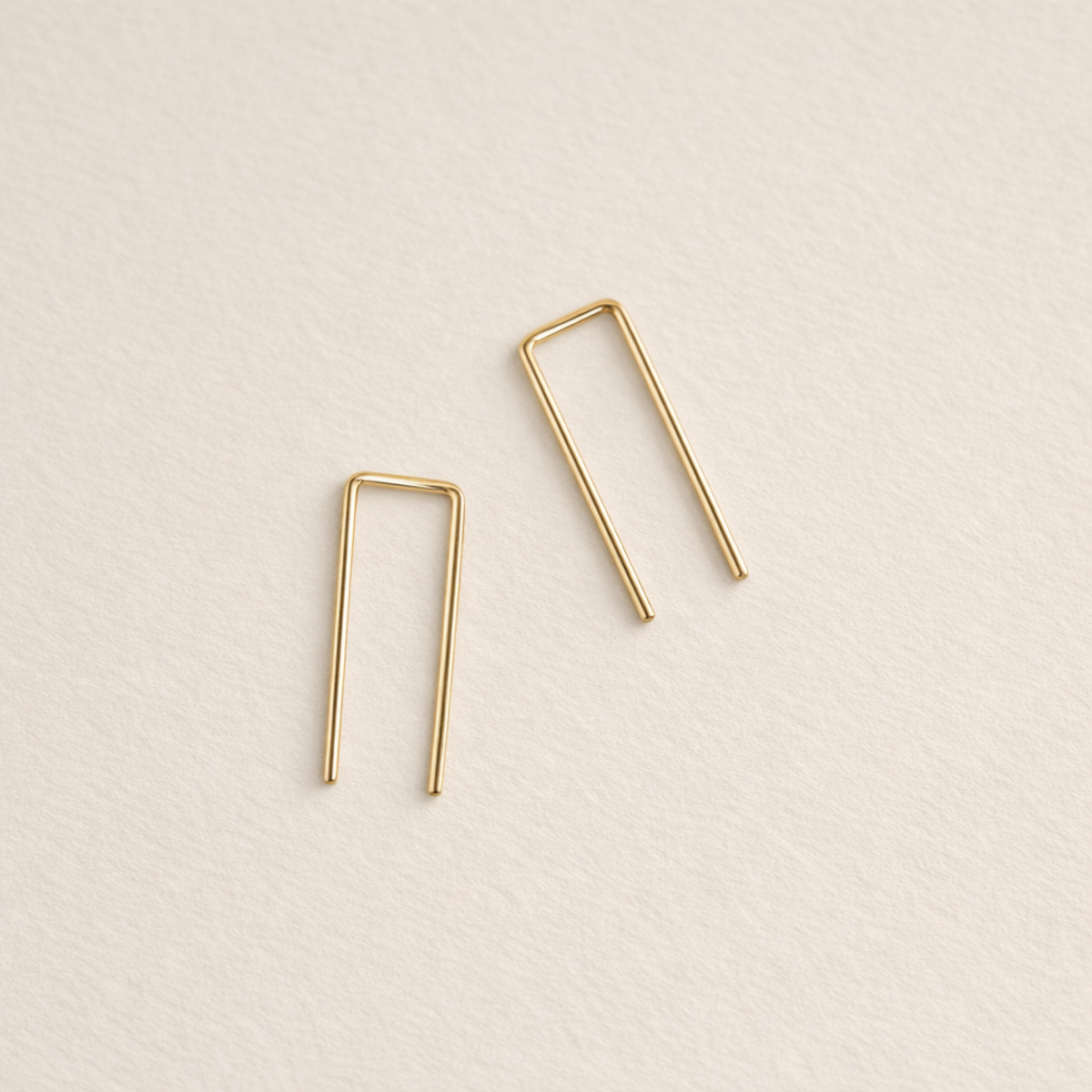 Sheena Marshall Jewelry Tiny Staple Threader Earrings - Image 3 of 3