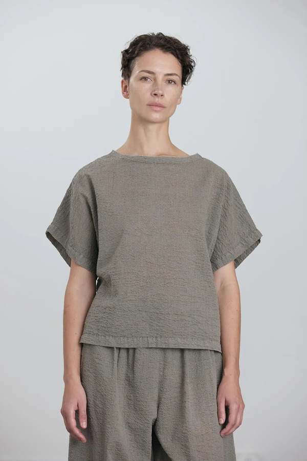 Black Crane Boxed Top