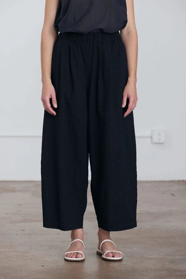 Black Crane Wide Pant