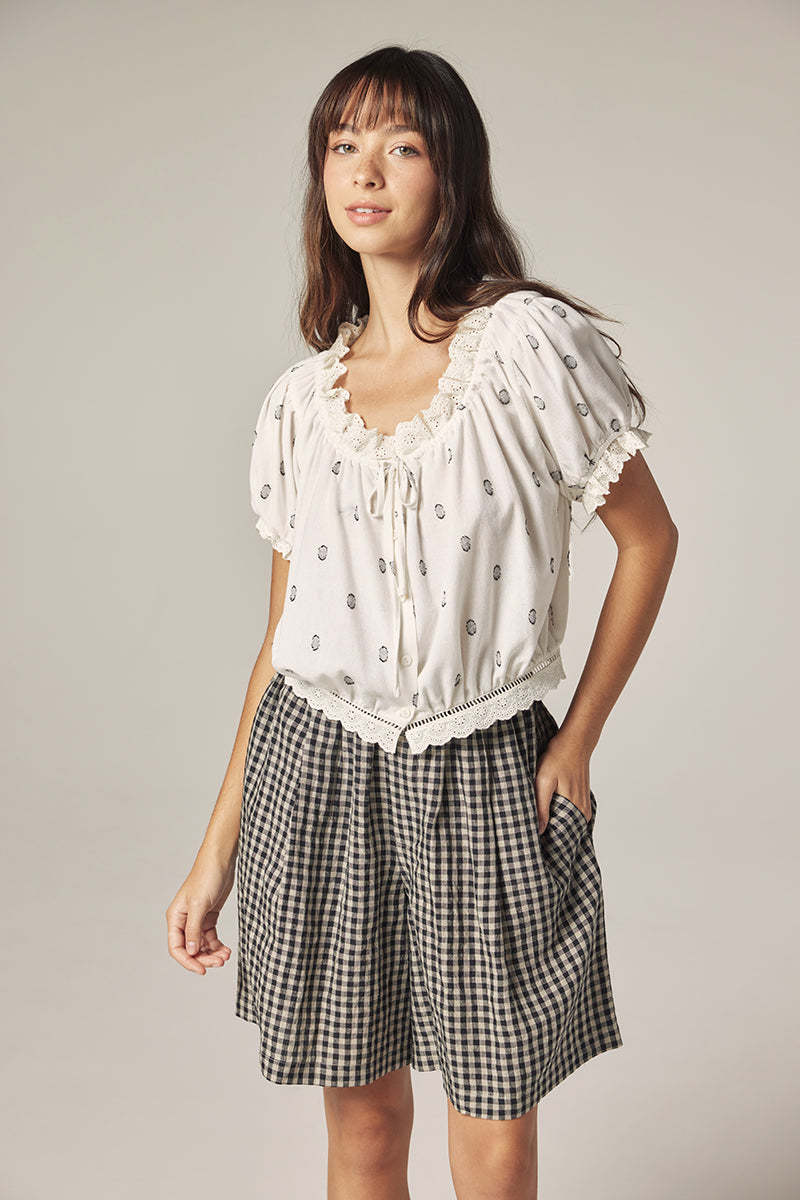 amente Loose Casual Linen Shorts