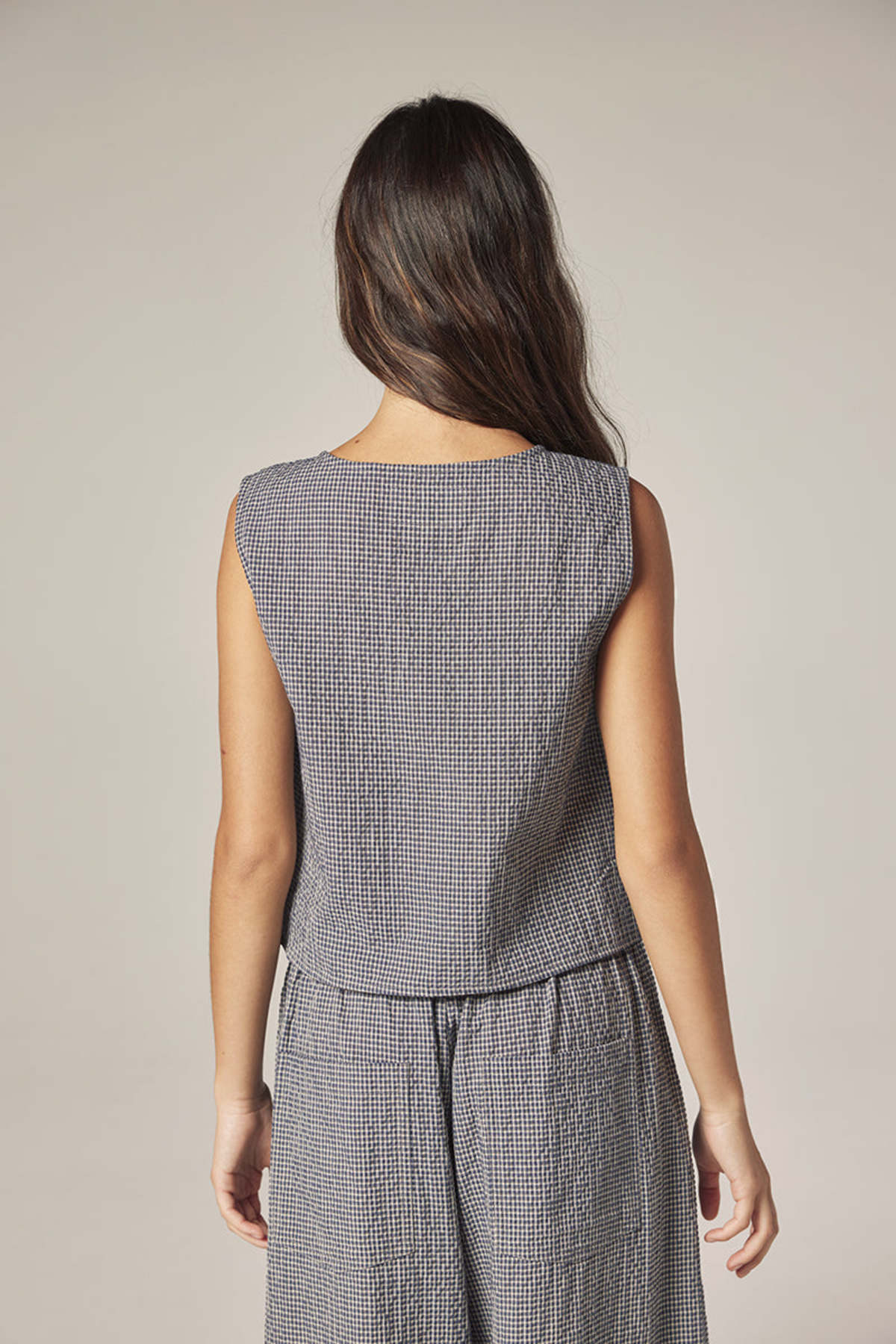 amente Plaid Button Down Top - Image 3 of 4