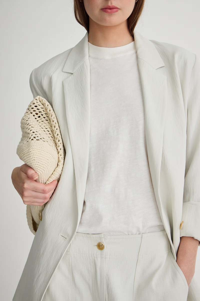 Apiece Apart Elsa Double Breasted Blazer - Birch