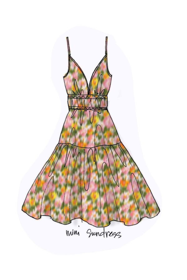 Hope for Flowers by Tracy Reece Mini Sundress Dress - Garden Floral