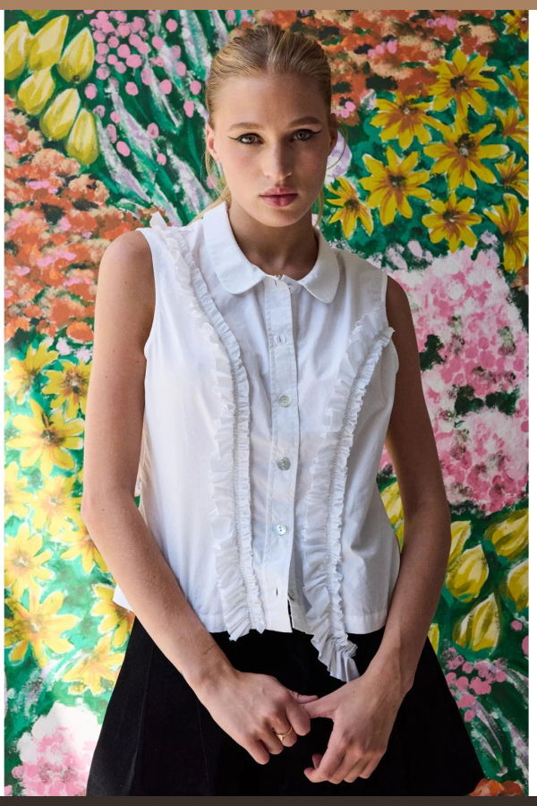 Hope for Flowers by Tracy Reece Peter Pan Blouse