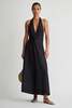 Apiece Apart Salome Halter Maxi Dress - Black - Thumbnail 1