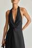 Apiece Apart Salome Halter Maxi Dress - Black - Thumbnail 6