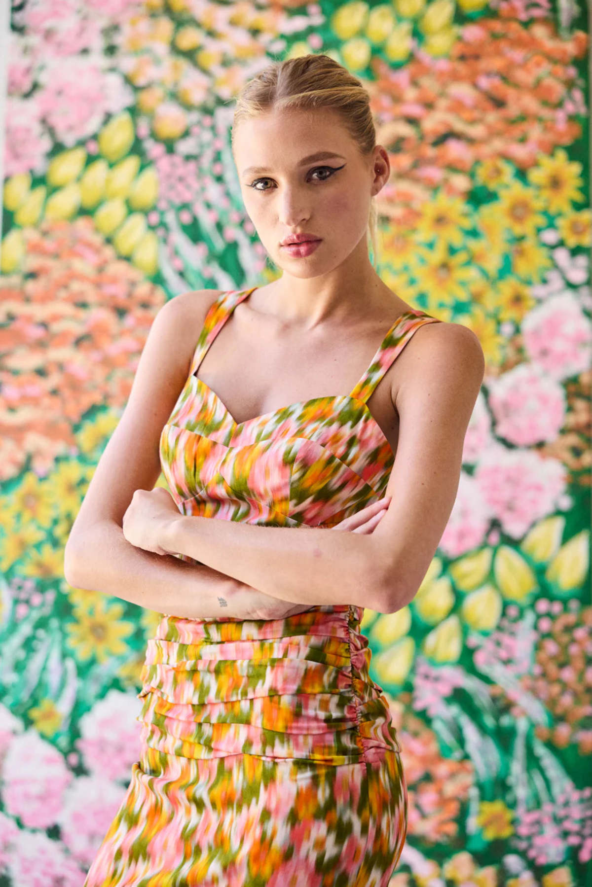 Hope for Flowers by Tracy Reece Sophia Dress - Diffused Floral - Image 3 of 8