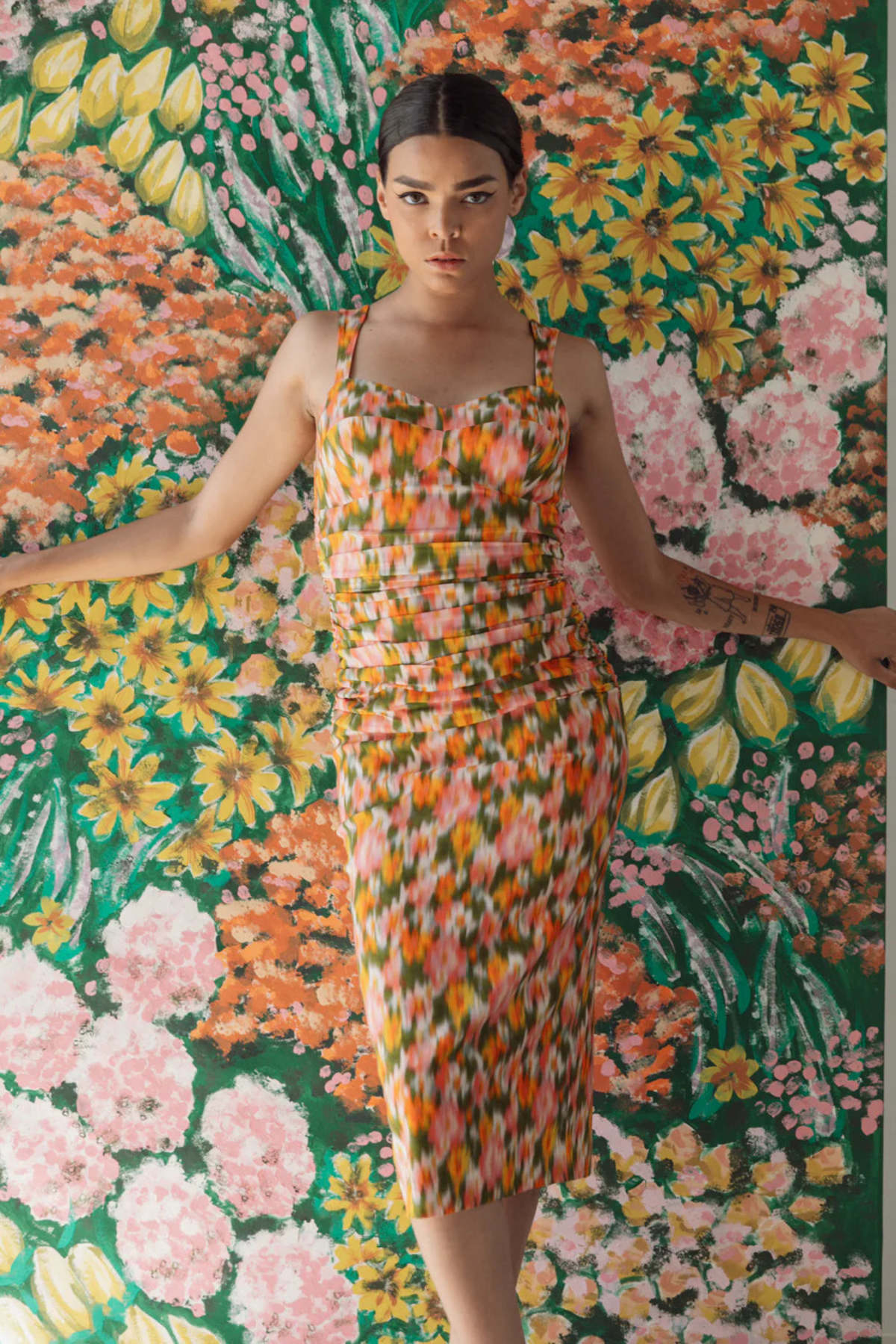 Hope for Flowers by Tracy Reece Sophia Dress - Diffused Floral - Image 7 of 8