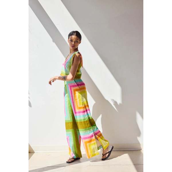 Hope for Flowers by Tracy Reece Trousers - Concentric Squares