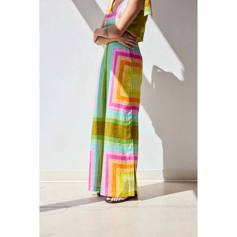 Hope for Flowers by Tracy Reece Trousers - Concentric Squares