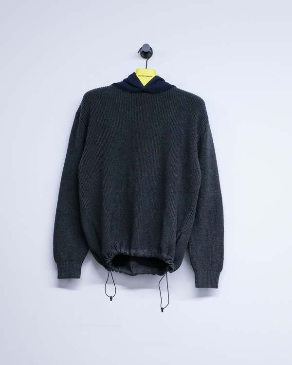 GR10K Cotton Crew Neck Hoodie Knit