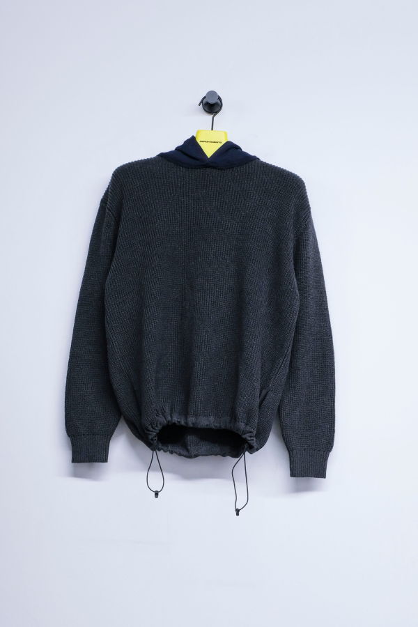 GR10K Cotton Crew Neck Hoodie Knit