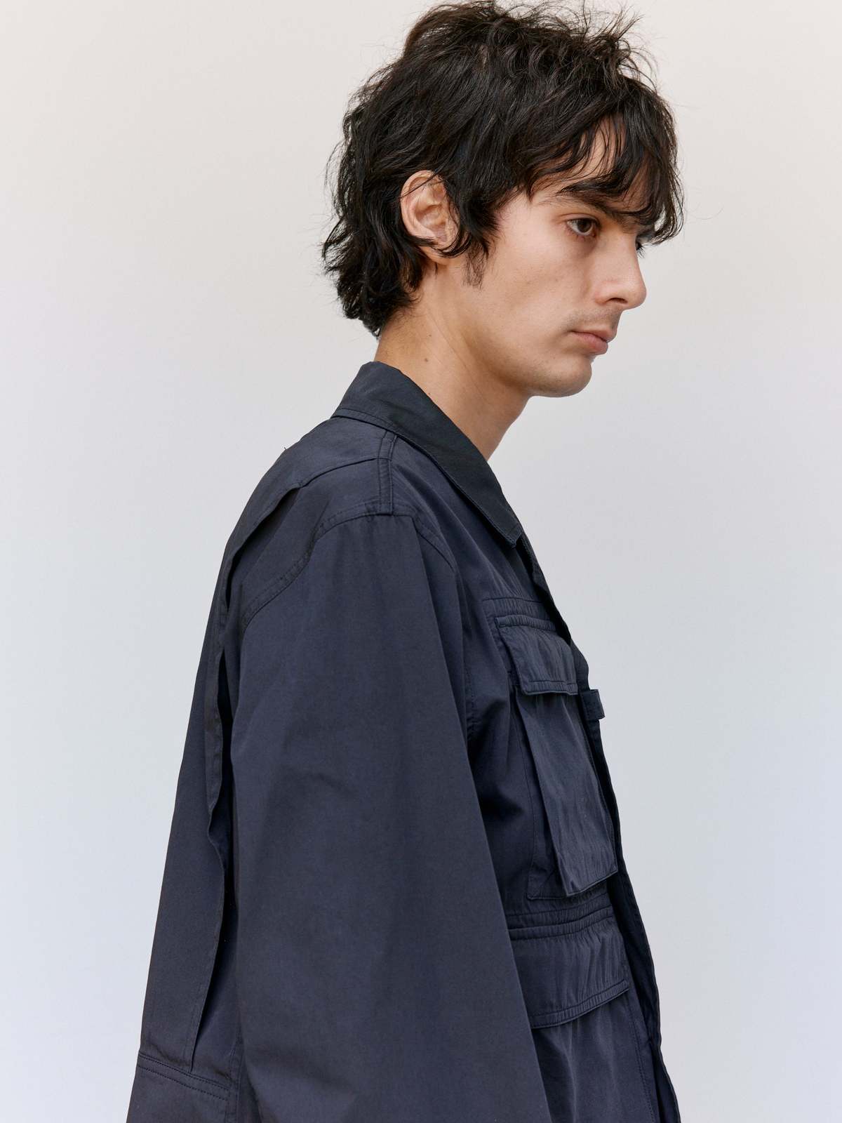 Lemaire Coal Compact Cotton Twill Short Utility Jacket - Image 7 of 10