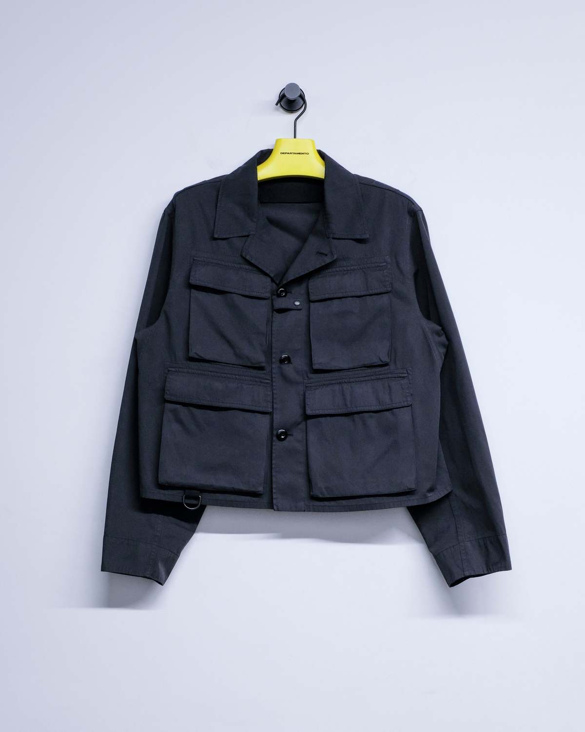Lemaire Coal Compact Cotton Twill Short Utility Jacket - Image 9 of 10