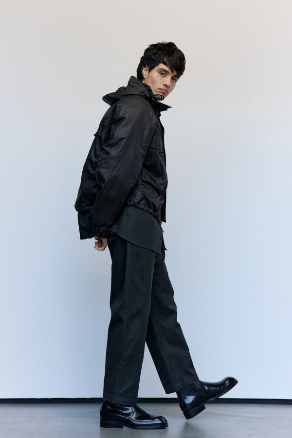 Lemaire Espresso Nylon Short Rain Parka - Espresso