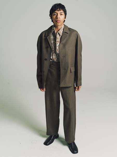 Lemaire Short Maxi DB Coat - Anthracite Grey | Garmentory