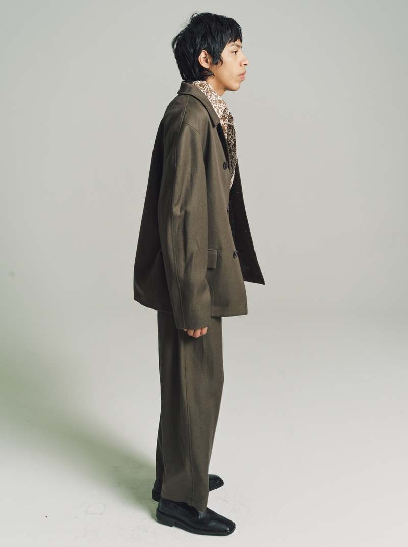 Lemaire Wool & Linen Half Coat Jacket