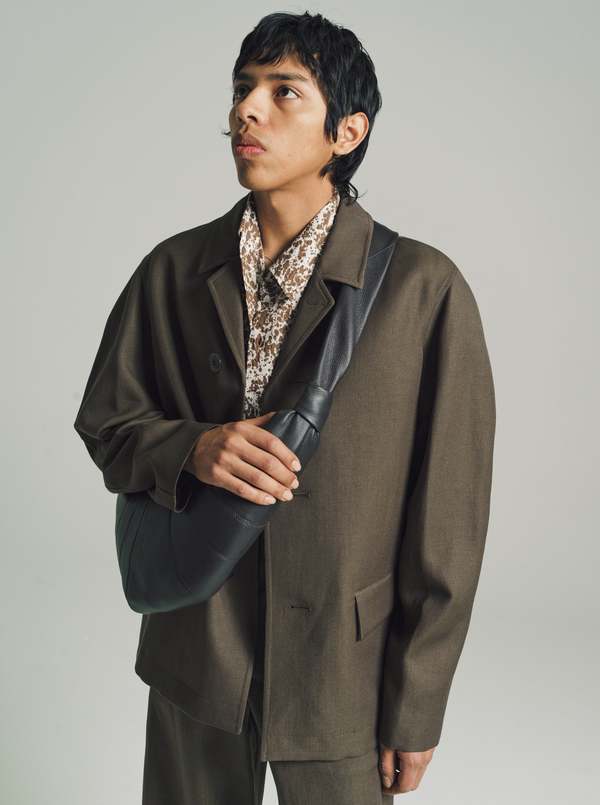 Lemaire Wool & Linen Half Coat Jacket