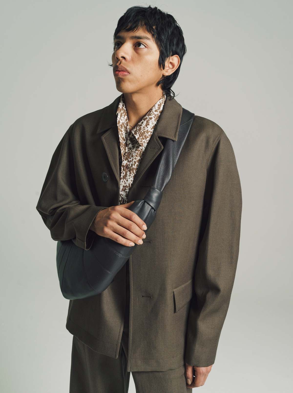 Lemaire Wool & Linen Half Coat Jacket - Image 5 of 8