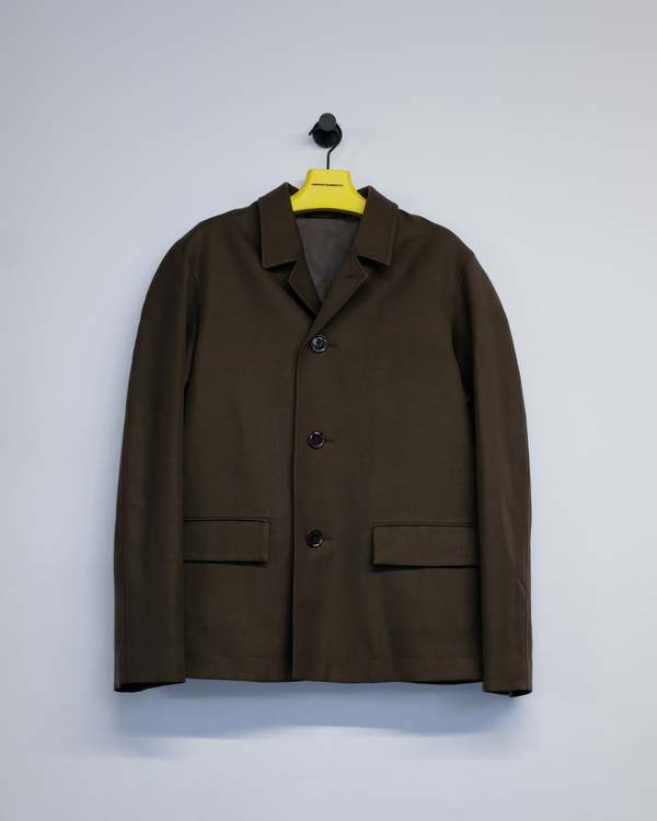 Lemaire Wool & Linen Half Coat Jacket