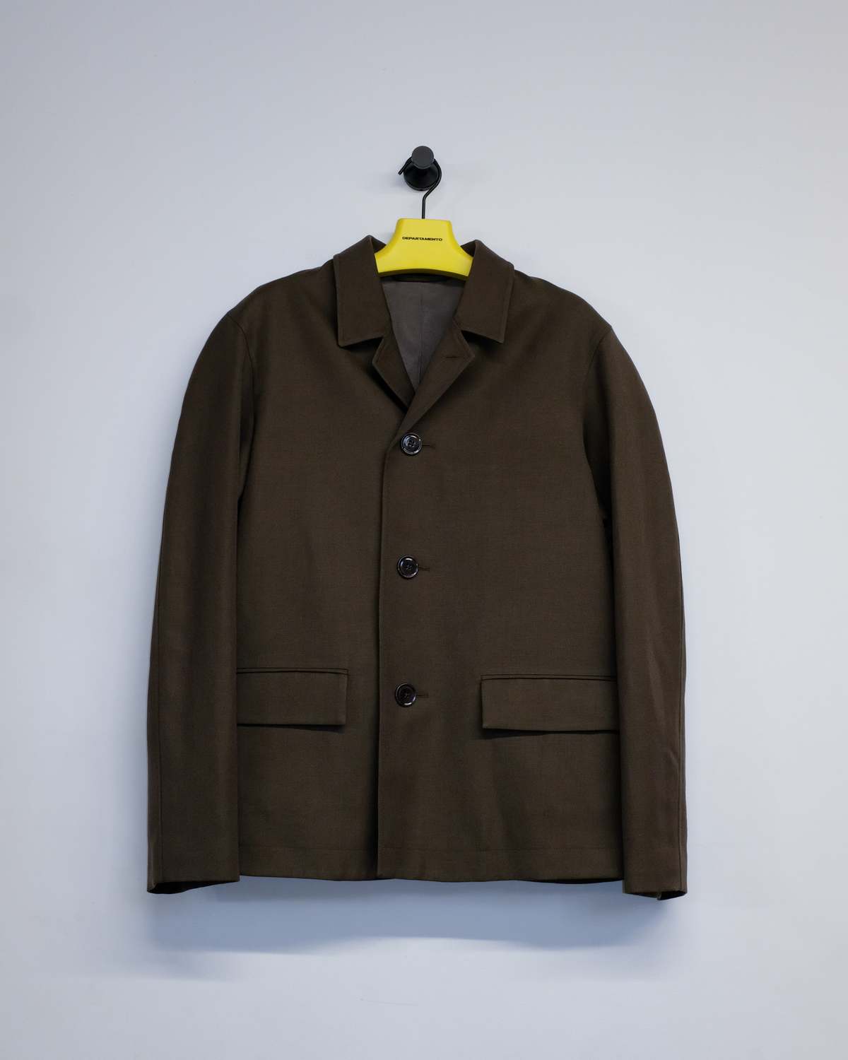 Lemaire Wool & Linen Half Coat Jacket - Image 7 of 8