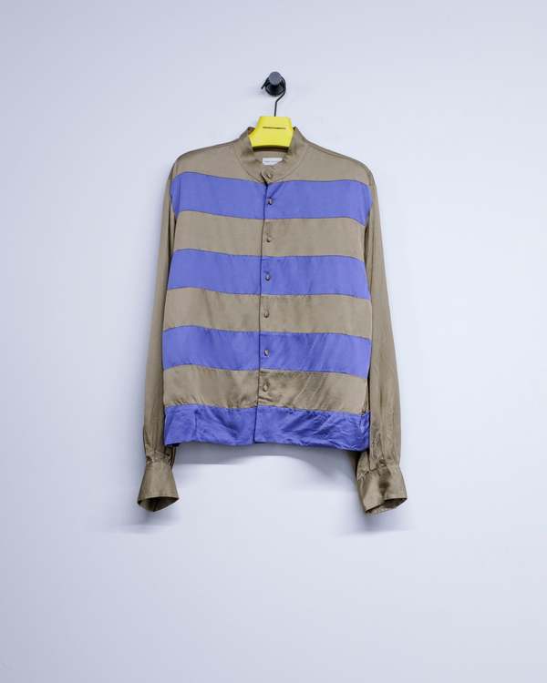 Dries Van Noten Striped Satin Cael Shirt