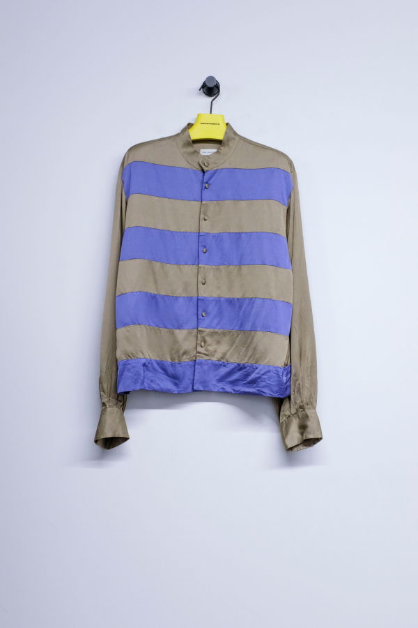 Dries Van Noten Striped Satin Cael Shirt